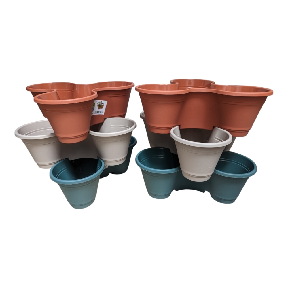 Stackable planter tower of 6 - Picture 2 of 2